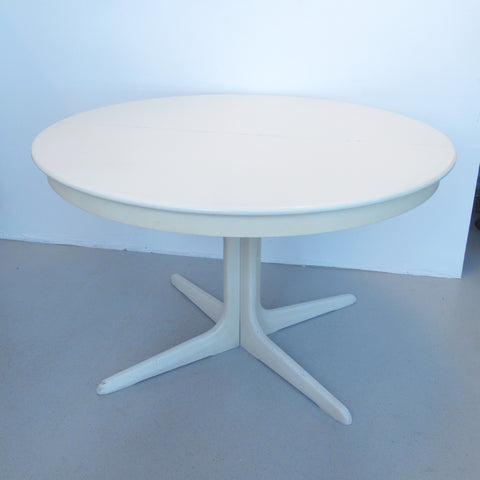 Reservé Table ronde de salle à manger extensible travail danois Années 60