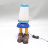 Lampe bonhomme en bois sculpté Années 60