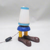 Lampe bonhomme en bois sculpté Années 60