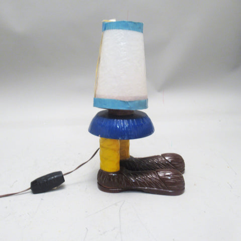 Lampe bonhomme en bois sculpté Années 60