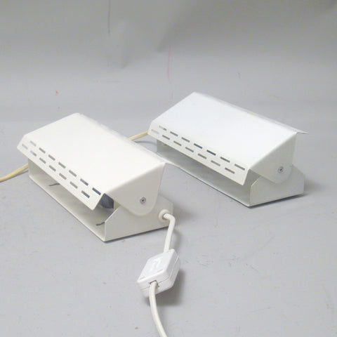 Applique moderniste à volet pivotant blanc Années 80