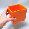 Vase orange Franco Bettonica Sezione Design Gabbianelli