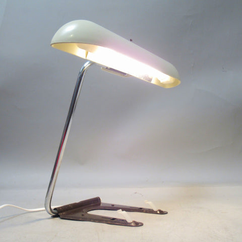 Lampe de bureau industrielle dans le gout de Perriand Années 60