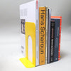 Paire de serre-livres jaunes