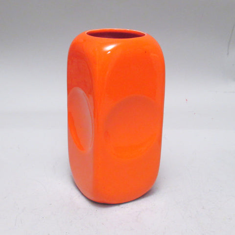 Vase rectangulaire orange Parravicini année 70