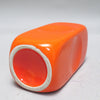 Vase rectangulaire orange Parravicini année 70