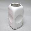 Vase rectangulaire blanc Parravicini année 70