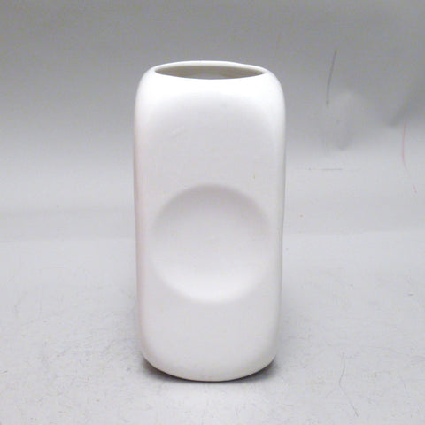Vase rectangulaire blanc Parravicini année 70