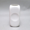 Vase rectangulaire blanc Parravicini année 70