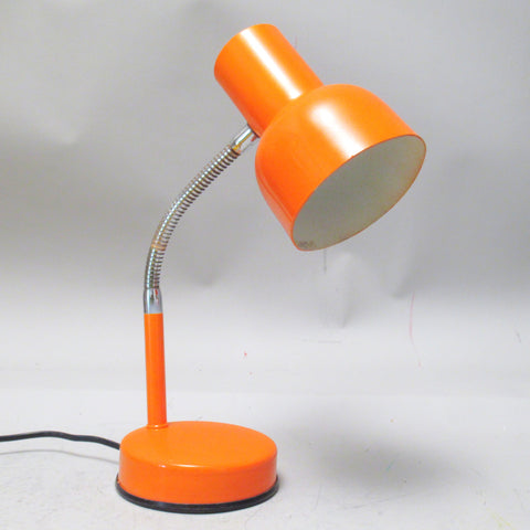 Lampe de bureau orange Années 70