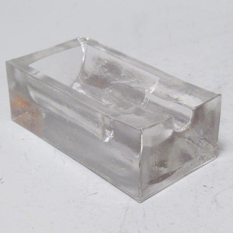 Cendrier Art Deco en verre