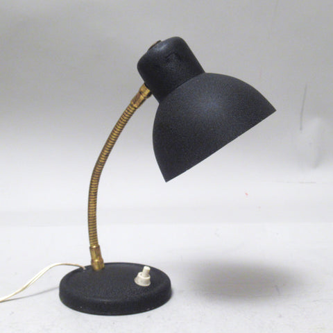 Petite lampe de bureau vintage noire Années 50/60