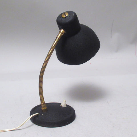 Petite lampe de bureau vintage noire Années 50/60
