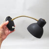 Petite lampe de bureau vintage noire Années 50/60