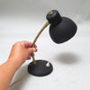 Petite lampe de bureau vintage noire Années 50/60