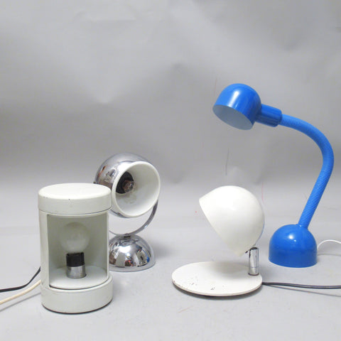Lampe de bureau bleue Années 80