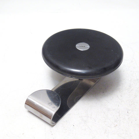 Patère noire et chrome Luci Annees 70
