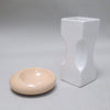 Vase rectangulaire blanc Parravicini année 70