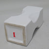 Vase rectangulaire blanc Parravicini année 70