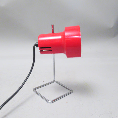 Petite lampe de bureau rouge Années 70/80