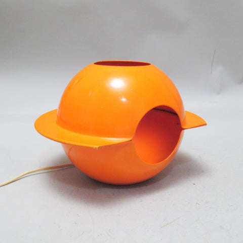 Lampe italienne OVNI orange Années 60