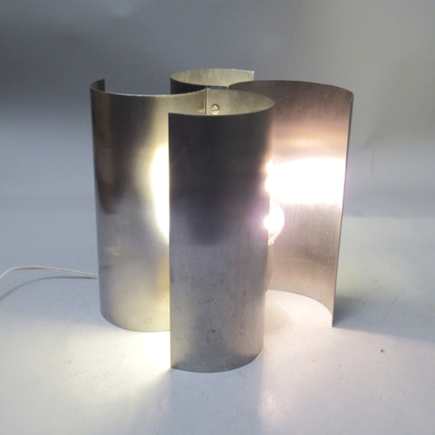 Lampe turbine en acier circa 1970
