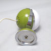 Lampe boule italienne blanc et kaki Années 70