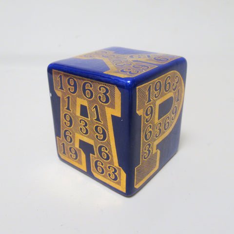 Cube presse-papier Happy New Year 1963 Piero Fornasetti