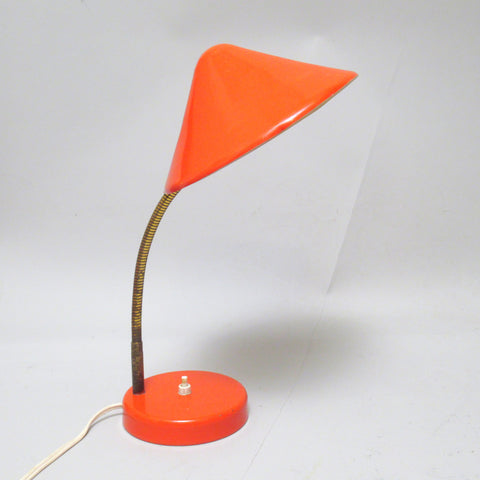 Lampe de bureau rouge Années 50/60