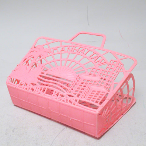 Petit panier rose Manhattan Années 80