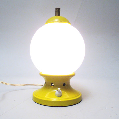 Lampe italienne jaune Années 60