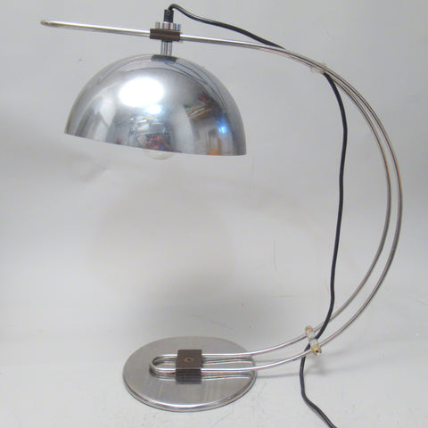 Grande lampe chromée Zonca 1970