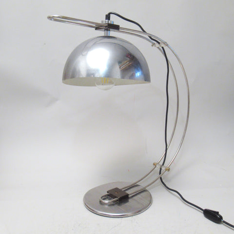 Grande lampe chromée Zonca 1970