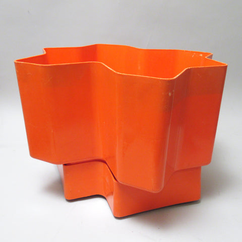 Grand cache-pot Prisma orange Gianni Celada Vastill