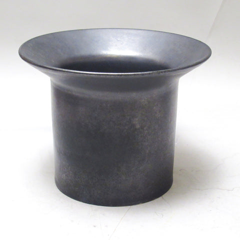 Vase en ceramique noire Italie Années 1960