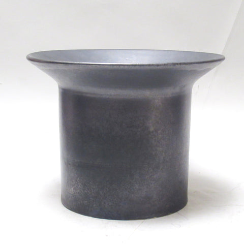 Vase en ceramique noire Italie Années 1960
