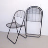 Paire de chaises Aland en treillis métallique Gammelgaard Ikea Annees 80