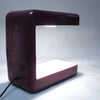 Lampe Isos bordeaux Giotto Stoppino Tronconi 1972