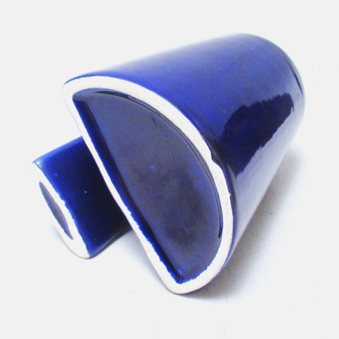 Petit vase moderniste bleu Années 70