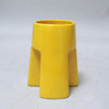 Petit vase moderniste jaune Années 70