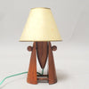 Lampe fusée futuriste en bois Années 60