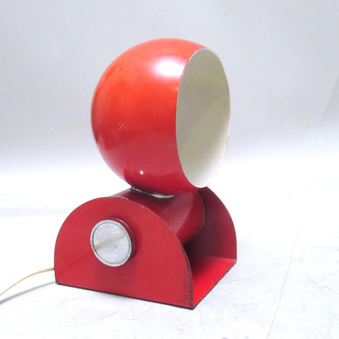 Lampe boule rouge Enrico Tronconi Années 60