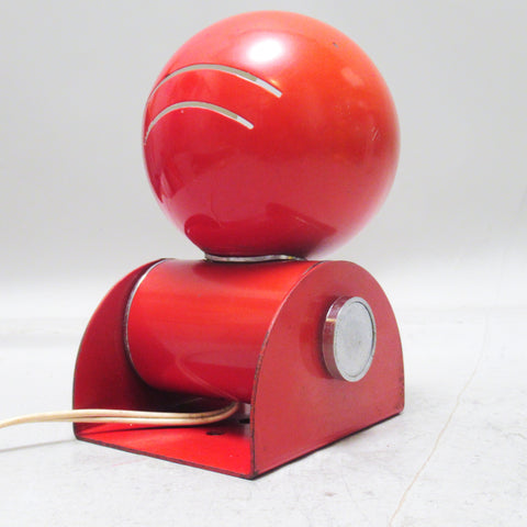 Lampe boule rouge Enrico Tronconi Années 60