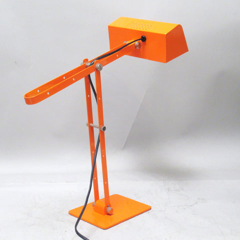 Lampe de bureau orange Années 80