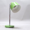 Petite lampe de bureau articulée verte Luminaires Delmas Années 70