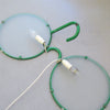 Grande applique Lunettes vertes Lisolachenoncè Annees 80