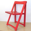 Chaise pliante rouge Aldo Jacober