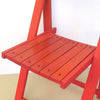 Chaise pliante rouge Aldo Jacober