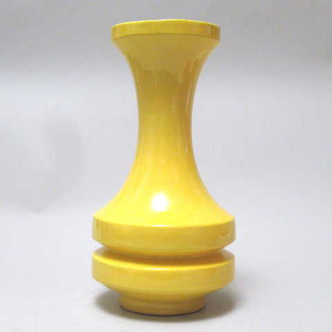 Vase en ceramique jaune Italie Années 60