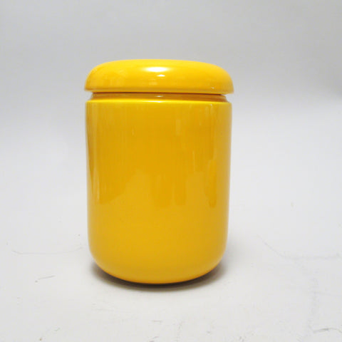 Boîte cylindrique jaune Pino Spagnolo Sicart Années 70